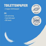 By Amazon Toiletpapier, 3 lagen, 10 rollen (10 rollen, 1-pak) 200 vellen per rol, Fsc-gecertificeerd