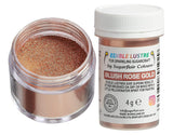 Eetbare kleurstof Sugarflair Lustre Blush Rose Gold - Eetbare glanspoeder voor cakes, muffins, chocolade, gebak, desserts, ijs, drankjes, cocktails en meer - 4g