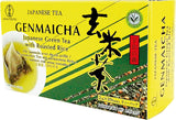 Groene thee met ronde geroosterde rijst, Genmaicha (1 x 20 g - 10 zakjes van elk 2 g)