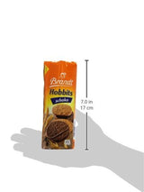 Brandt Hobbits Chocolade 265g Pak - Krokante Volkoren Chocolade Havermoutkoekjes - Knapperig deeg voor het hele gezin - in een praktische koekjesrol
