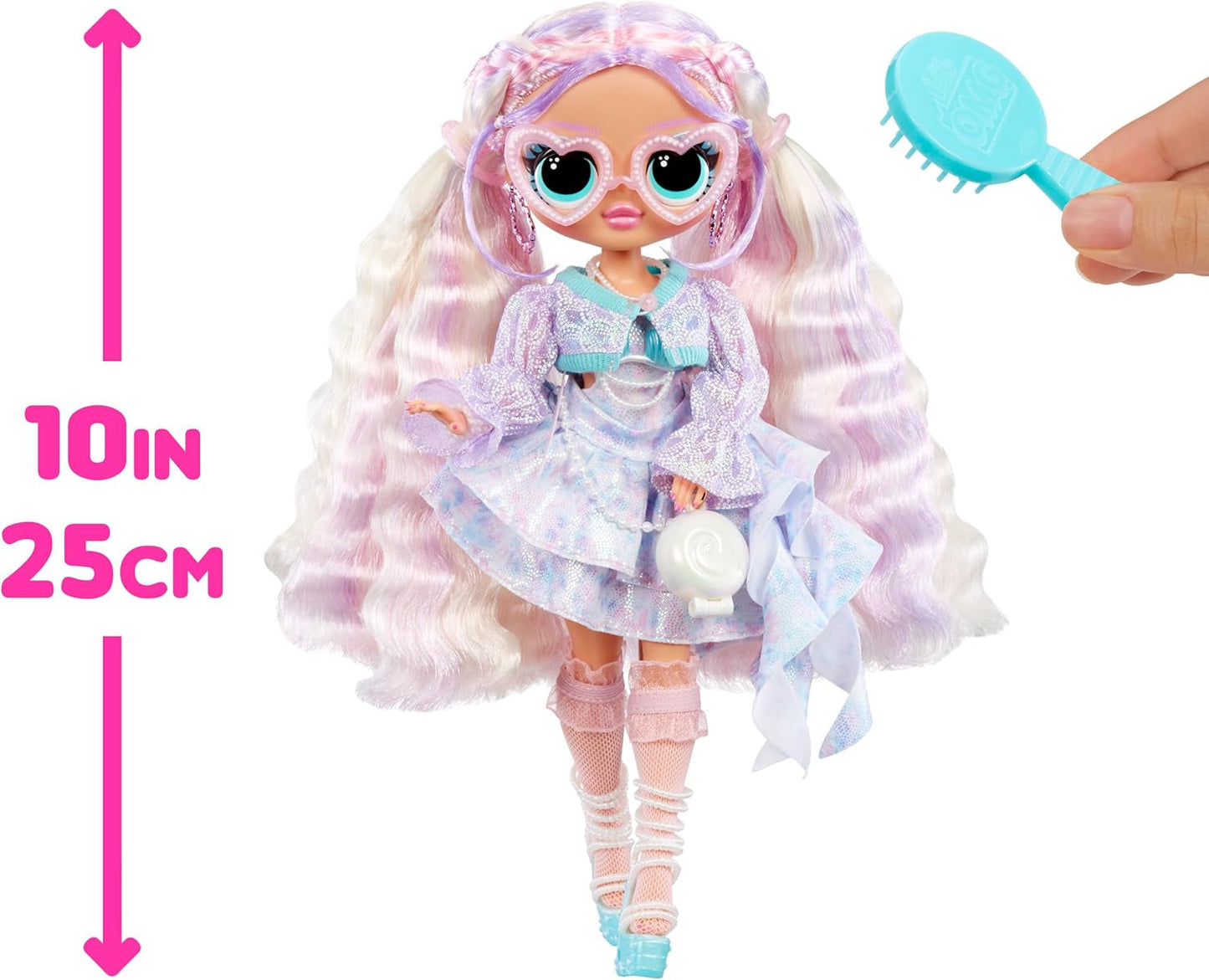 LOL Verrassing! OMG Pearla-modepop met 15 verrassingen - Pop met outfit en accessoires in zeemeerminstijl - vanaf 4 jaar