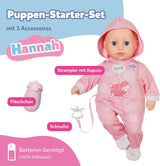 BABY Born Hannah Play with Me - Babypop met 5 functies - Lichaam van zacht materiaal inclusief accessoires - Pop van 36 cm - Werkt op batterijen - Geschikt voor kinderen vanaf 1 jaar