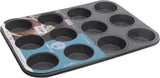 Masterchef MCA-MUF Muffinform Für 12 Cupcakes Muffinblech Aus Karbonstahl, RVS, Stahl Vormen en bakplaten Naty Shop