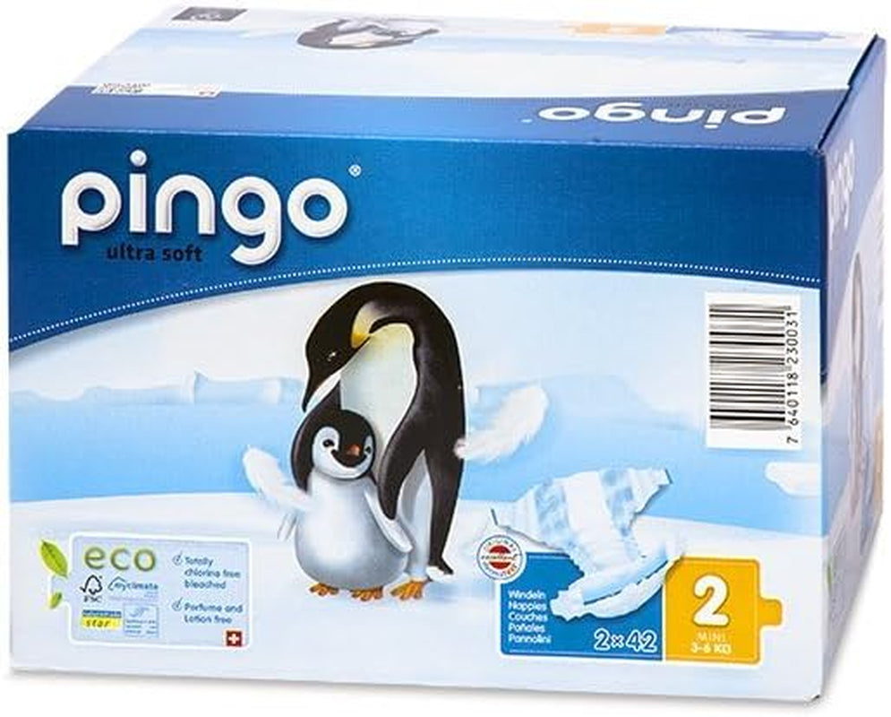 Biologische luiers maat 1 newborn (2-5 kg), 1 zakje met 27 luiers