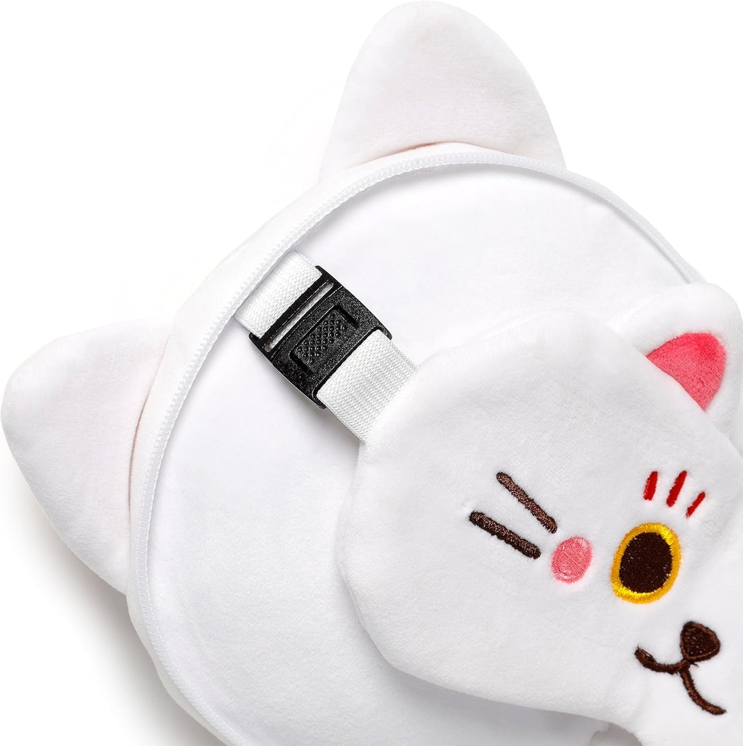 Reiskussen met Relaxeazzz masker - Maneki Neko kat geluksbrenger Reiskussens Naty Shop