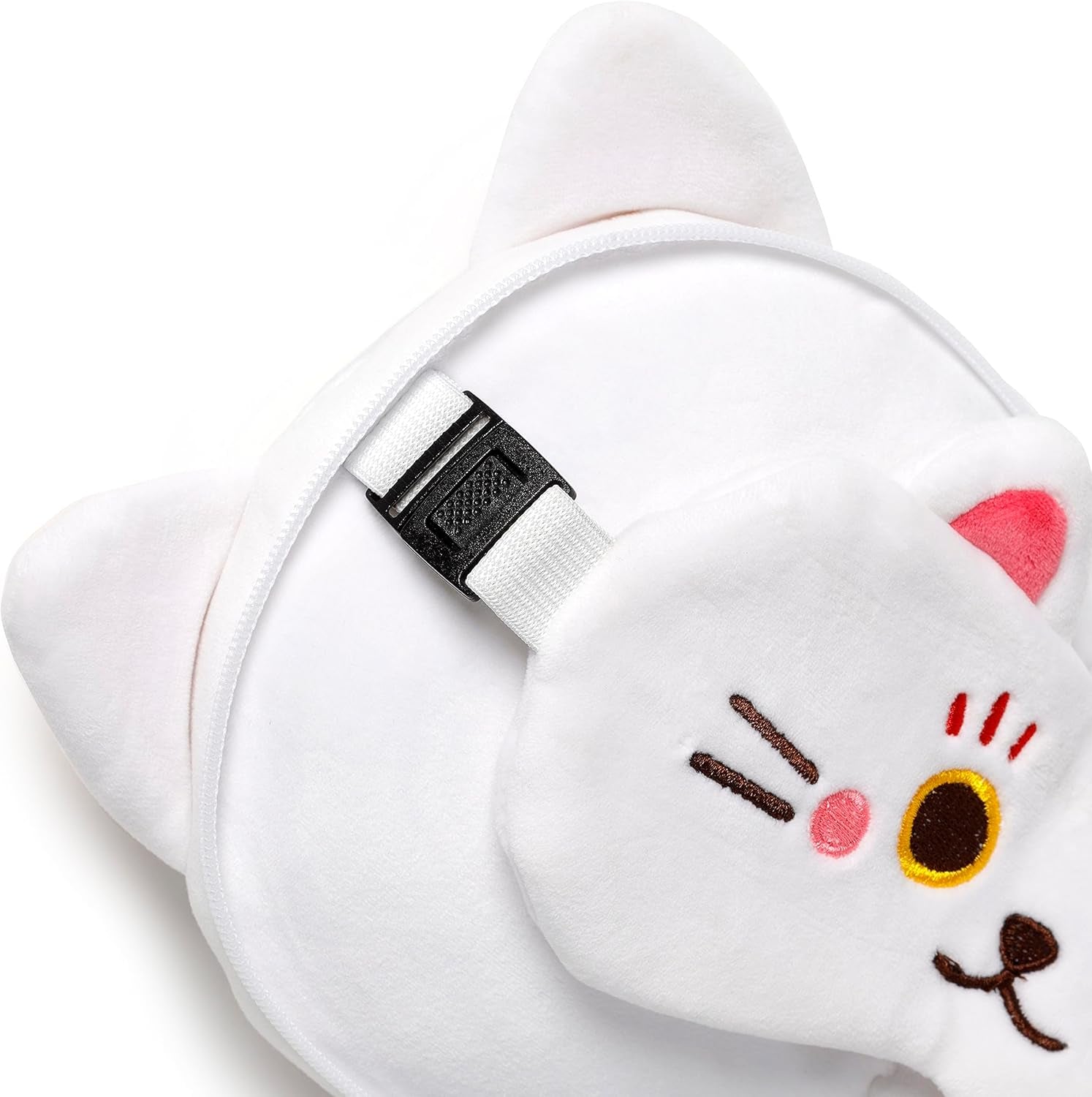 Reiskussen met Relaxeazzz masker - Maneki Neko kat geluksbrenger Reiskussens Naty Shop
