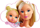 Simba Steffi Love Sweet Dreams / Schattige babypop en wieg / met glow-in-the-dark-functie / 12 stuks / 29cm / Voor kinderen vanaf 3 jaar