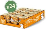 Lily's Kitchen Natuurlijk natvoer voor volwassen katten, ingeblikt, smakelijke stukjes in kippenjus, graanvrij recept (24 bakjes x 85 g)