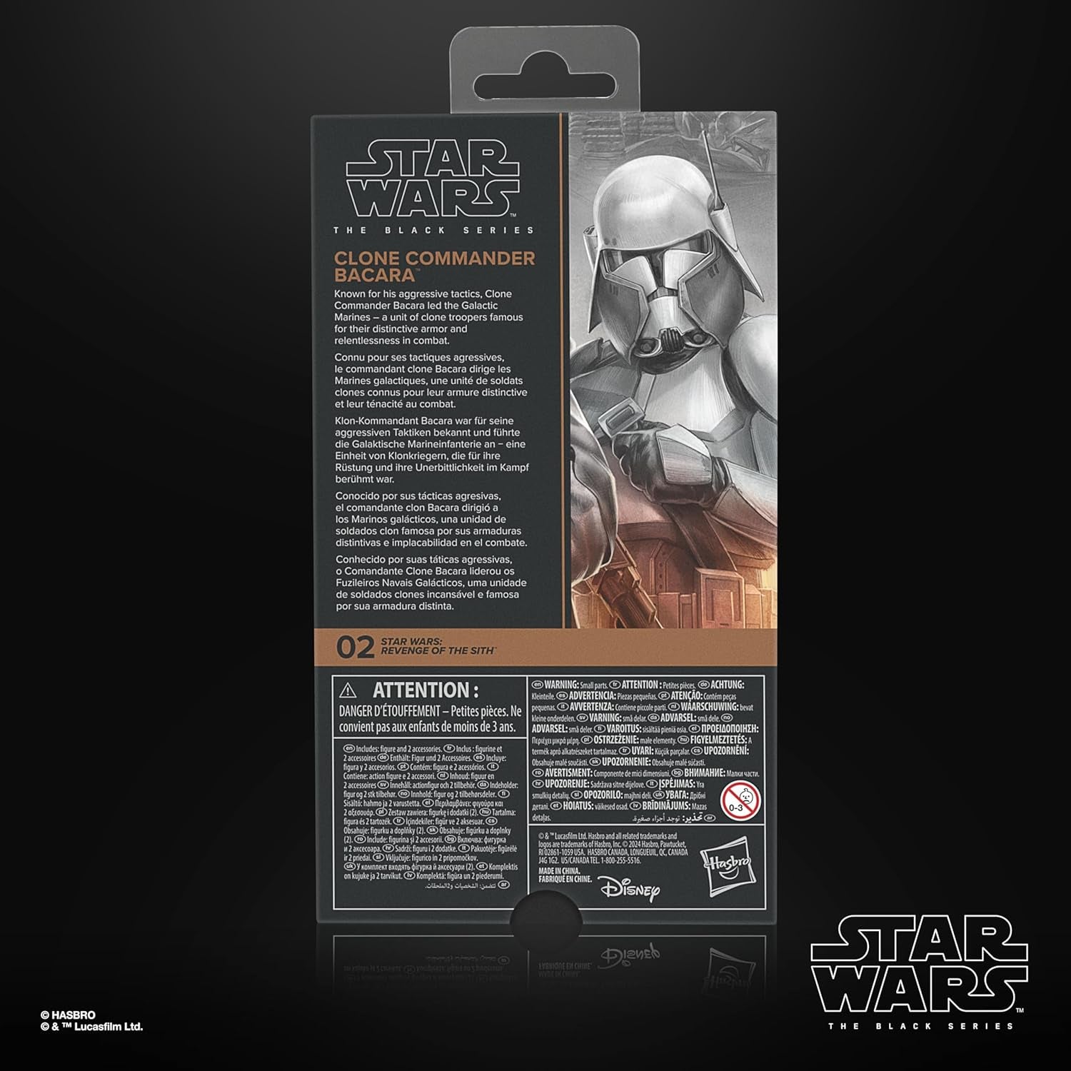Star Wars Black Series Clone Commander Bacara, Star Wars: Ahsoka Premium verzamelfiguur (15 cm) Actiefiguren Naty Shop