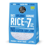 DIET-FOOD Biologische Shirataki Konjac Instant Rijst, Koolhydraatarm, Caloriearm, Veganistisch, Vetvrij, Sojavrij, Glutenvrij, Keto-vriendelijk, Afslankend, 300 Gram