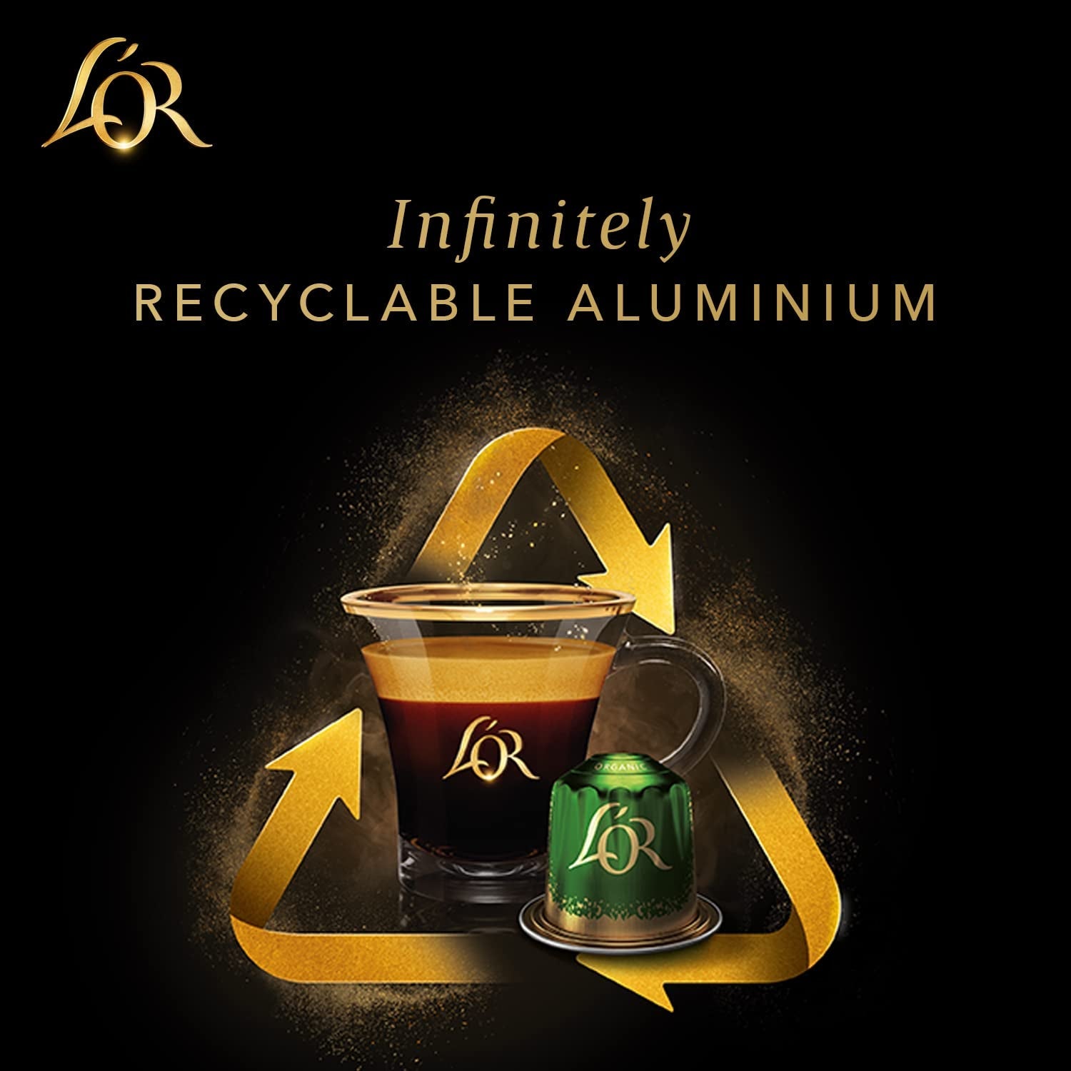 L'OR Barista Kaffeekapseln Ristretto, exclusief voor L'OR Barista Maschinen, 5er Pack, 5 x 10 Kapseln
