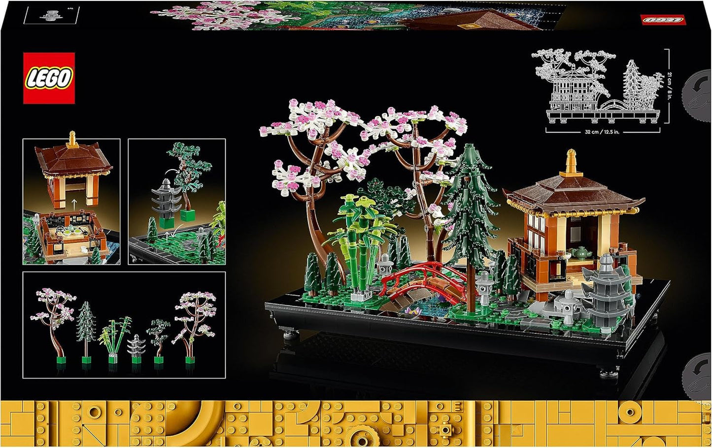 Lego Icons Garden Of Silence - Zen-botanische tuinset voor volwassenen met lotusbloemen - Aanpasbare, Japans geïnspireerde bureaudecoratie - Cadeau voor dames en heren 10315 Bouwsets Besuche in LEGO-Store