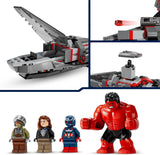LEGO Marvel Showdown tussen Captain America en Red Hulk Bouwbare jetset voor kinderen Superheldenspeelgoed voor jongens en meisjes vanaf 8 jaar Avontuurlijk bouwspeelgoed 76292 Bouwsets Bekijk de LEGO-Store