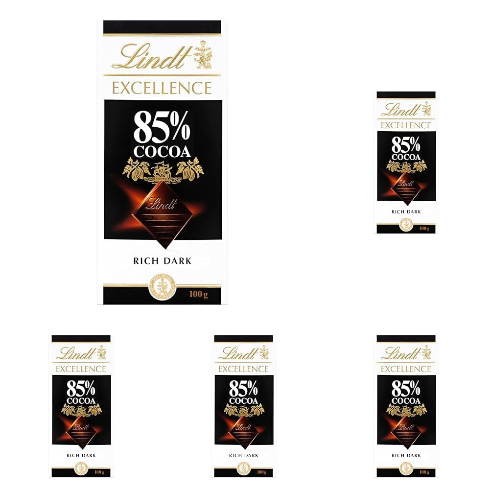 Lindt-chocolade | Reep EXCELLENCE 85% Cacao | 100g | Extra pure chocolade | Veganistische chocoladereep