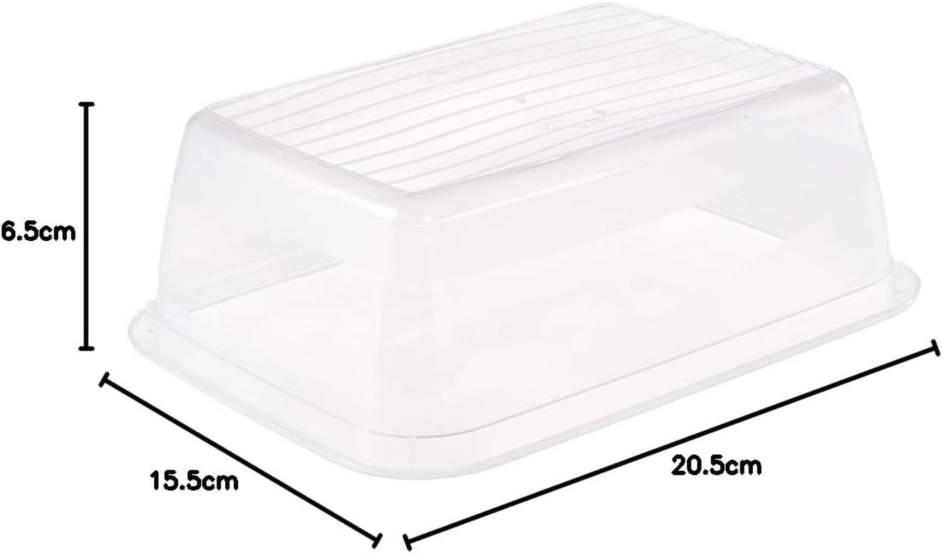 Kekeeper set van 3 voedselbewaarpotten, 3 x 1,25 l, 20,5 x 15,5 x 6,5 cm, Fredo Fresh, transparant blauw Voedselbewaardozen Naty Shop