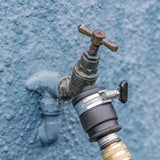 Insteekkraanaansluiting | Doorsnede 20-30 mm | Massief messing | Veilig en duurzaam | Veilige bevestiging | Robuust en corrosiebestendig, zwart/zilver/goud