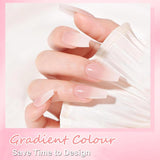 Ballerina kunstnagels set - 240 stuks delicate lila roze kunstnagels, volledig dekkende lijm op kunstnagels, kunstnageltips set voor manicure en nagelkunst voor vrouwen en meisjes (lavendelroze)
