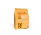 Dialsi stervormige pasta, glutenvrije maïs- en rijstpasta, brons gebakken, 100% Italiaanse ingrediënten, geen toevoegingen, kookt in 8-9 minuten, verpakking van 300 g