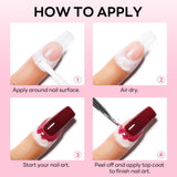 AIMEILI Latex Peel off Tape Nagelleck Korrektor Hautschutz Fingerschutz Für Nail Art Palissade Geruchlos Wit 15Ml