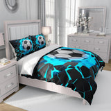 Kinderbedlinnen, voetbal, polyester microvezel Beddengoed - kinderen Naty Shop