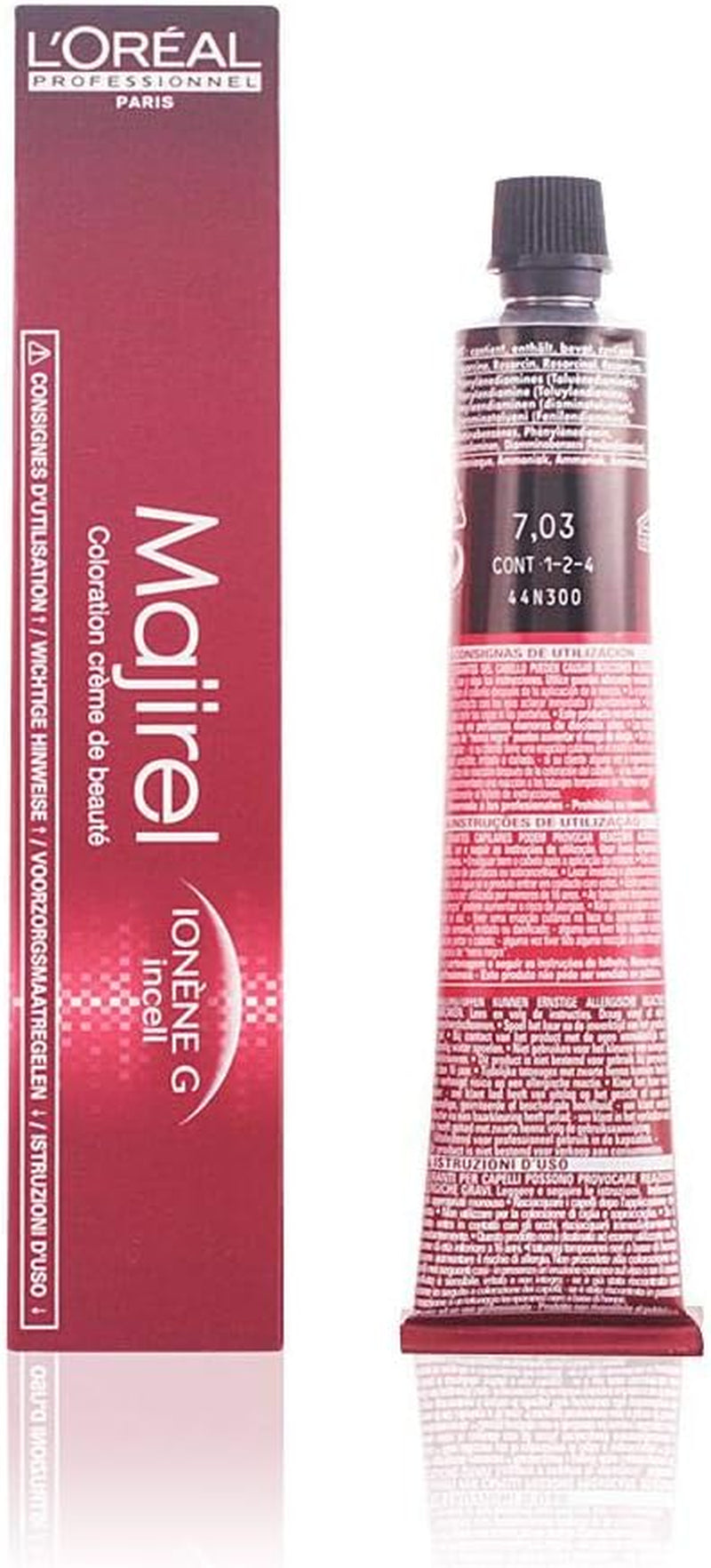 L'Oréal Professionnel Majirel 7 middenblond, 50 ml Haarverf Naty Shop 7.03 Middenblond Licht goud