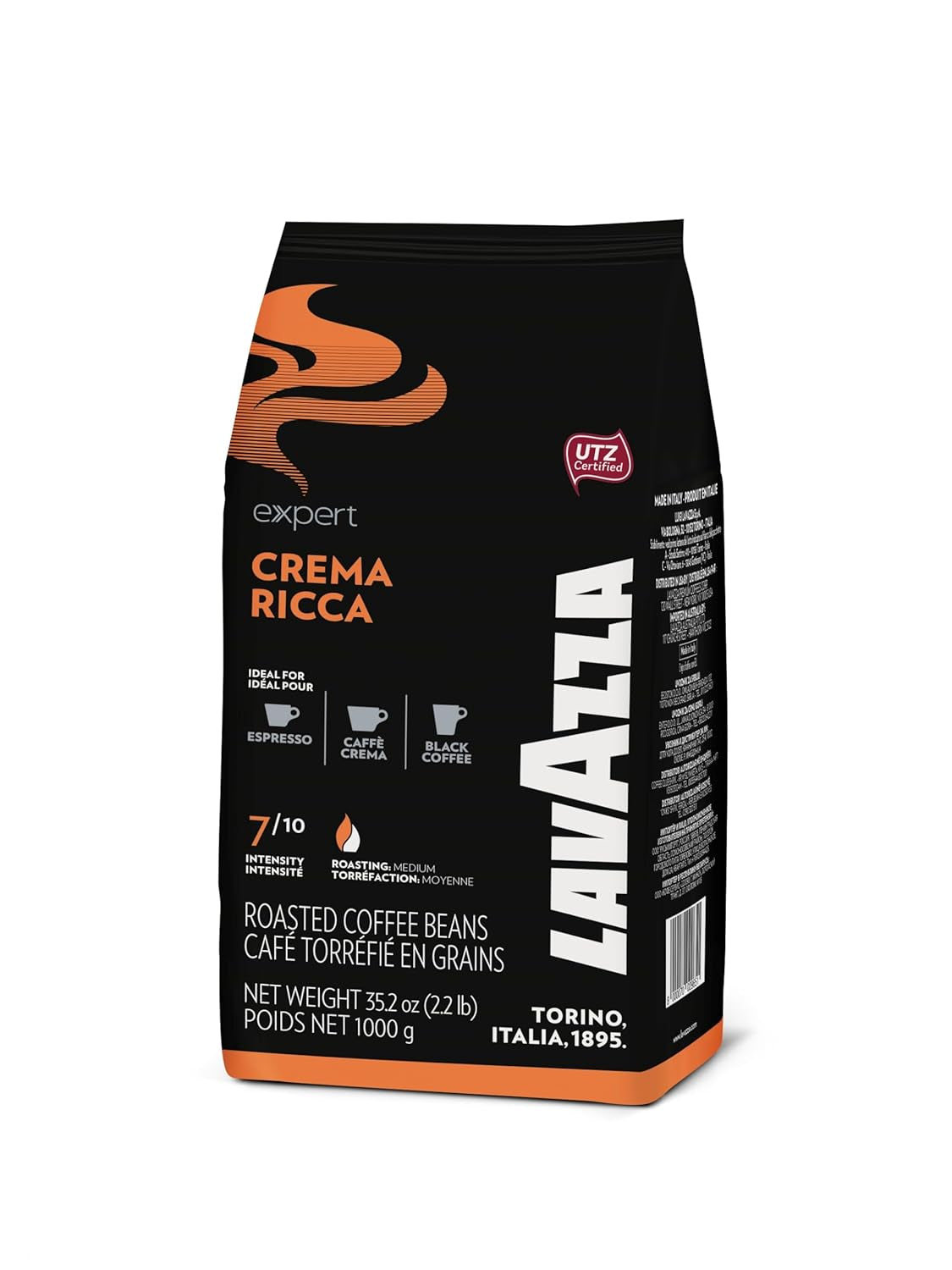 Lavazza Expert Plus Crema Ricca Espresso - 6 hele koffiebonen x 1 kg