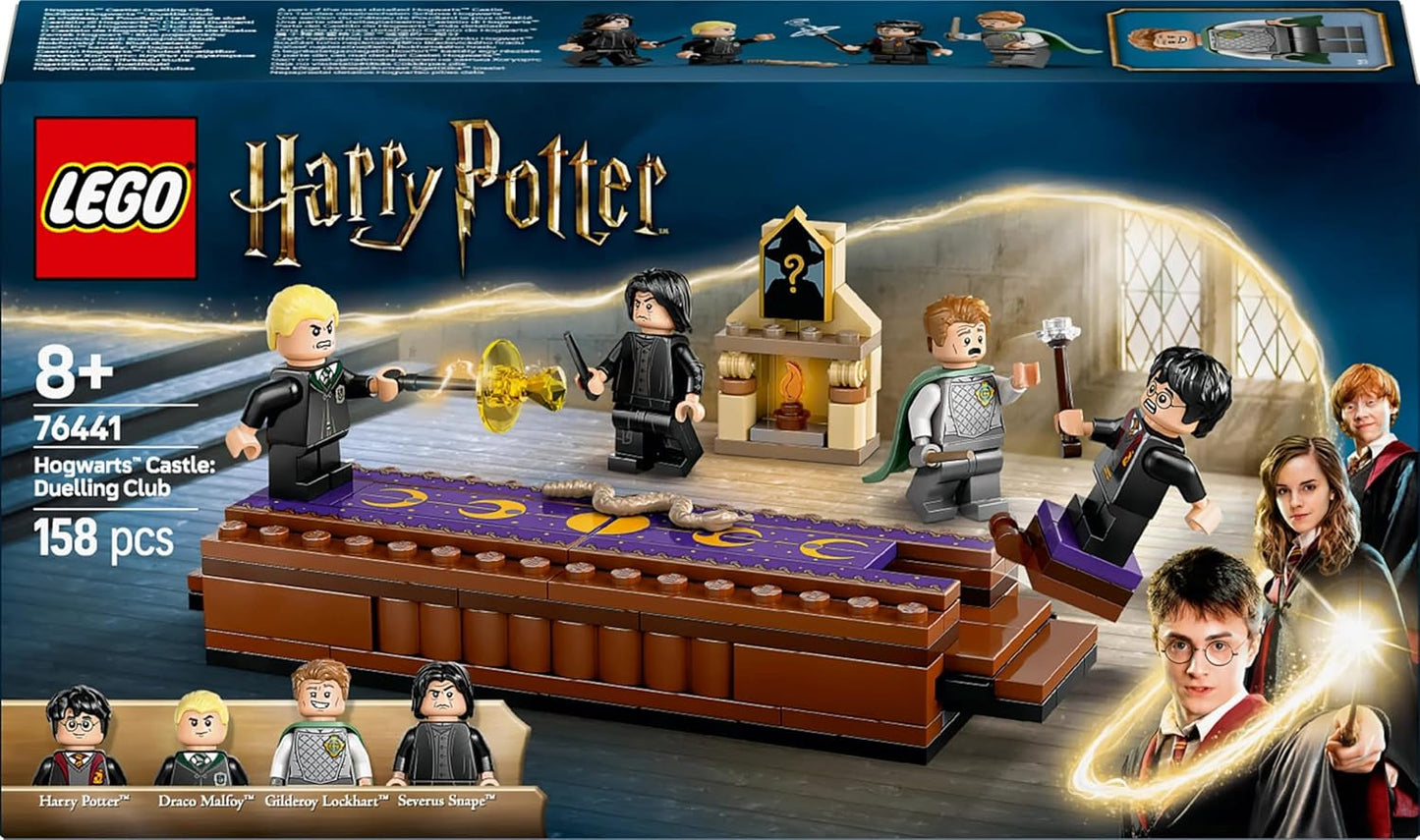 LEGO Harry Potter Hogwarts Castle: Dueling Club-bouwset met 4 minifiguren incl. Draco Malfidus, Gilderoy Smalhart & Severus Sneep, set Met functie Voor jongens en meisjes vanaf 8 jaar 76441 Bouwsets Besuche den LEGO-Store