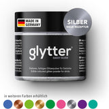 Glitterglitterpoeder voor drankjes (zilver) - Eetbare glitters voor drankjes, 10 gram Glitter Naty Shop