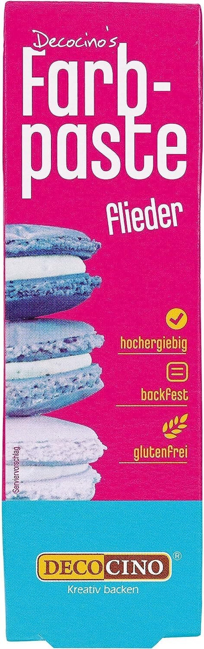 DECOCINO roze kleurpasta - 20 g - Kleurstof voor levensmiddelen, ideaal voor het kleuren van taarten, fondant en crèmes - Vrij van azo-vetzuren en gluten