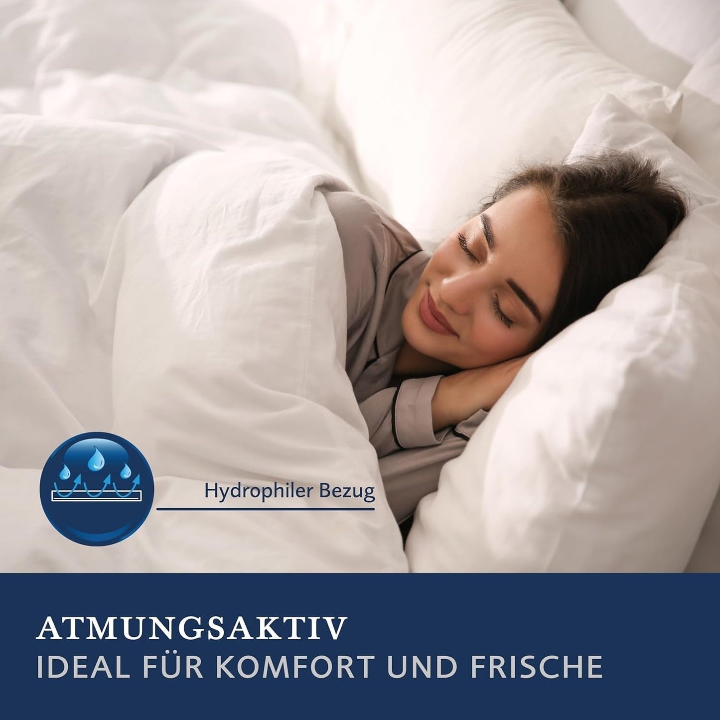 Billerbeck S20 Superlight dekbed - Zomerdekbed - 135 X 200 Cm - Licht zomerdekbed - AIRFILL® - holle vezel, 100% polyester, wit Dekbedden en quilts Naty Shop