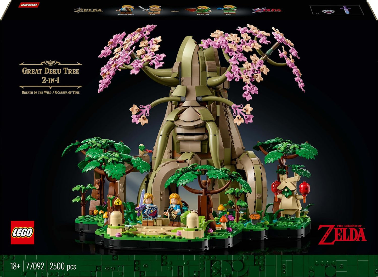 LEGO The Legend of Zelda Deku Tree 2-In-1 - verzamelstuk met prinses Zelda en 3 Link minifiguren - bouwset voor volwassenen en cadeau-idee voor videogamefans - 77092 Bouwsets Besuche den LEGO-Store