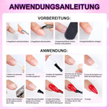Kunstnagels set - 240 stuks korte vierkante nagels zacht gelmodel naakt wit gradiënt nep natuurlijke lijm op nepnagels voor vrouwen DIY (naakt gradiënt, 240X)