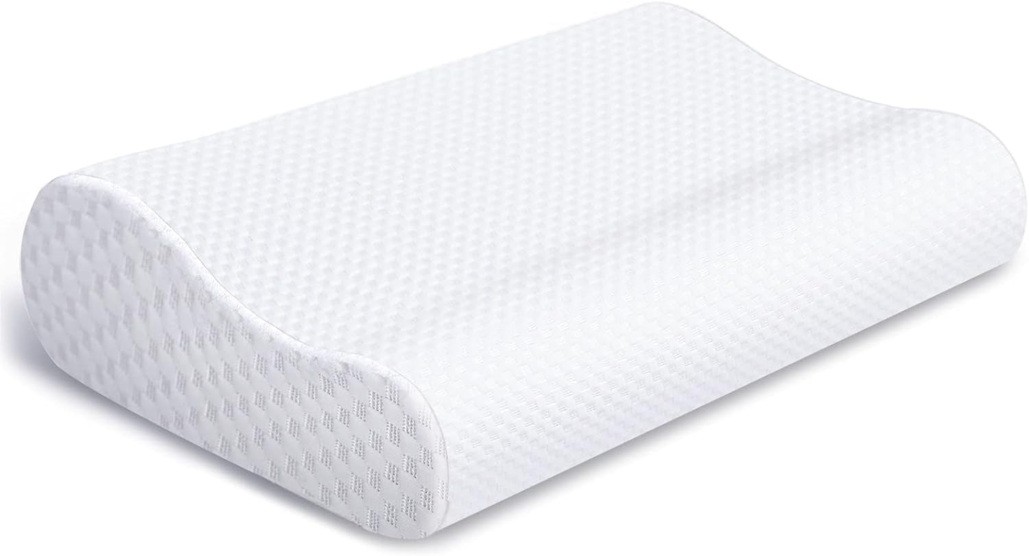Findigit Gezondheidskussen, Memory Foam Kussen, Orthopedisch Neksteunkussen voor Zij- en Rugslapers, Ergonomisch Cervicaal Wervelkolomkussen (60 X 35 X 11/9cm) Cervicale Orthopedische Kussens Naty Shop
