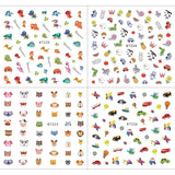 Nagelstickers voor kinderen Meisjes 600+ ontwerpen Dieren Fruit Dinosaurussen Auto's Bloemen 3D Zelfklevende nagelstickers voor kinderen Verjaardagsfeestje Thee Nagelsalon en Spa Cadeau