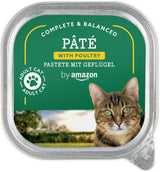 Levenslang door Amazon Katzenfutter, nass, Pastete mit Geflügel, 100 g, 16 Stück