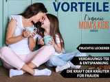 VITSTORM® BIO TEE Mom & Kids - Thee voor vrouwen en borstvoeding - Rooibos, appel, venkel, citroenmelisse, alchemilla, aardbei - Ontspannende thee - Fruitig en lekker - Cafeïnevrij - Kruidenthee 100 g