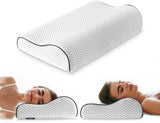 Z-Hom neksteunkussen, traagschuimkussen, zijslaapkussen, ergonomisch kussen, anti-snurkkussen, orthopedisch slaapkussen, afneembare hoes (49 x 30 x 7/10 cm) Naty Shop Cervicale orthopedische kussens 49 x 30 x 7/10 cm