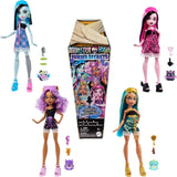 Monster High Buried Secrets-poppen en accessoires, Gezellig Creepover-thema met een mysteriepop en 5 Unboxing-verrassingen (cijfers kunnen variëren), HYV64