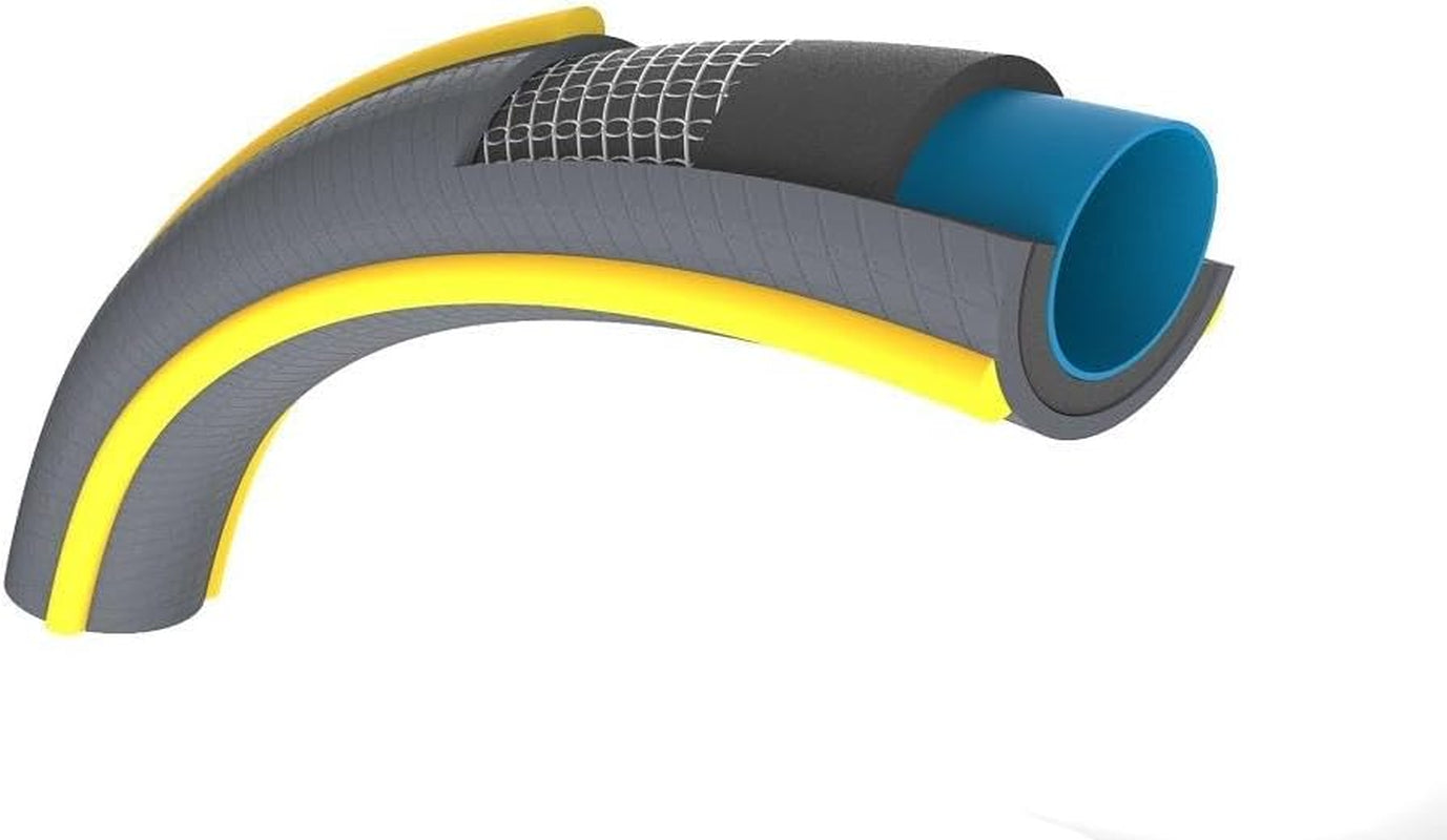 HOZELOCK - Tuinslang Ultramax Ø 12,5 mm (1/2") 15 m: Robuuste, weerbestendige tuinslang, voorkomt draaien, buigen en pletten, gemaakt van 40% gerecycled PVC [116240], Grijs