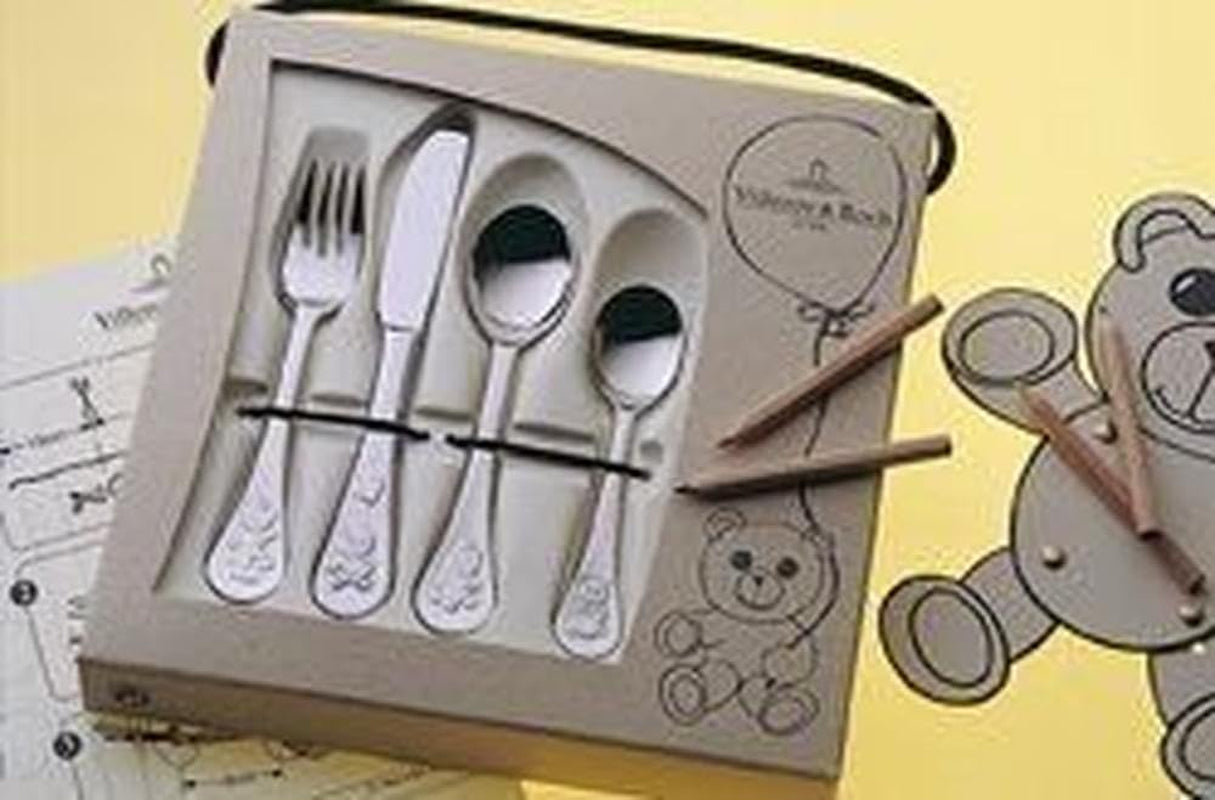 Villeroy En Boch Kinderbestekset Teddy 4-delig, RVS 18/10 Keuken Naty Shop