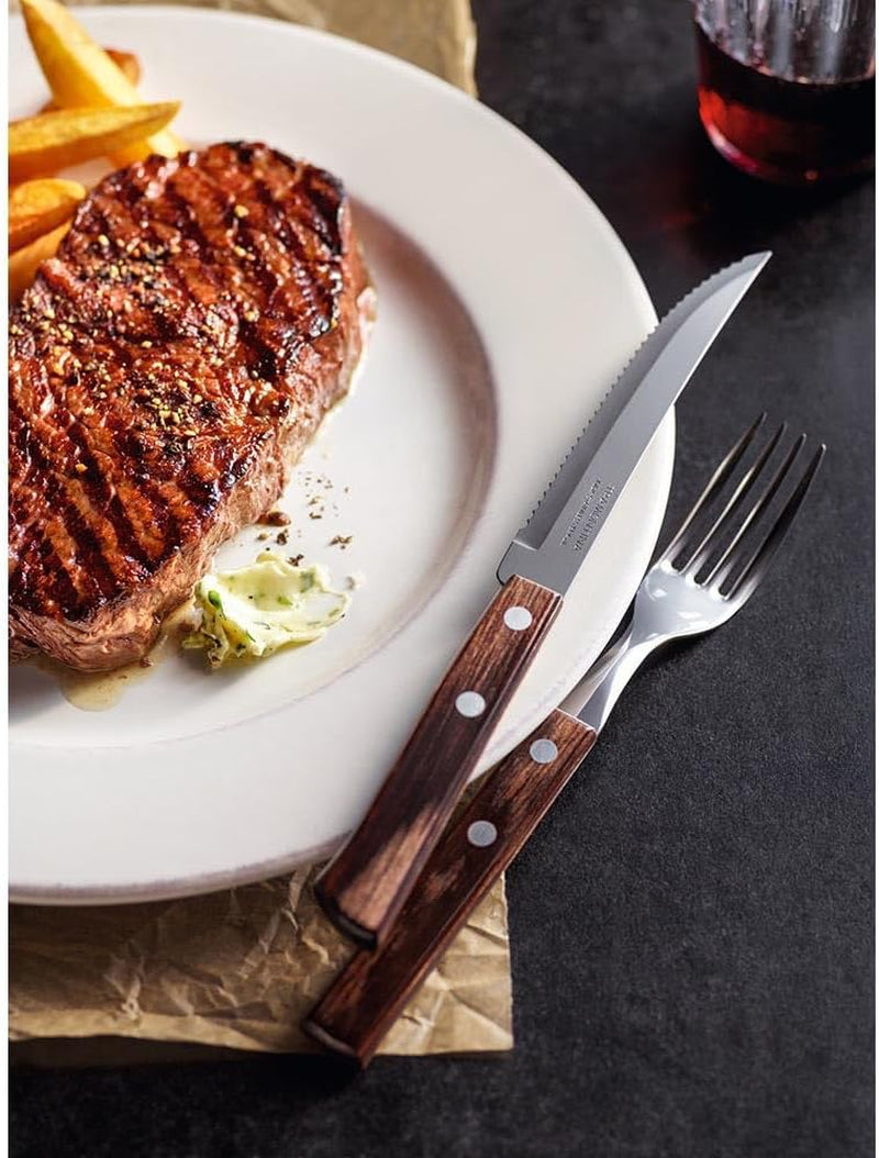 Tramontina 14-delige roestvrijstalen grillbestekset Steakbestek Grillset keuken Naty Shop
