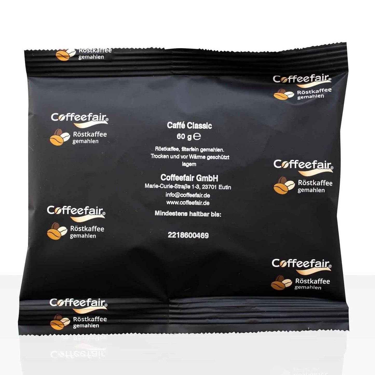 Filterkoffie Coffeefair Caffe Classic 80 x 60 g gemalen koffie, gastro-kwaliteit, licht gebrand, evenwichtig en vol, voor gefilterde koffie-espresso's