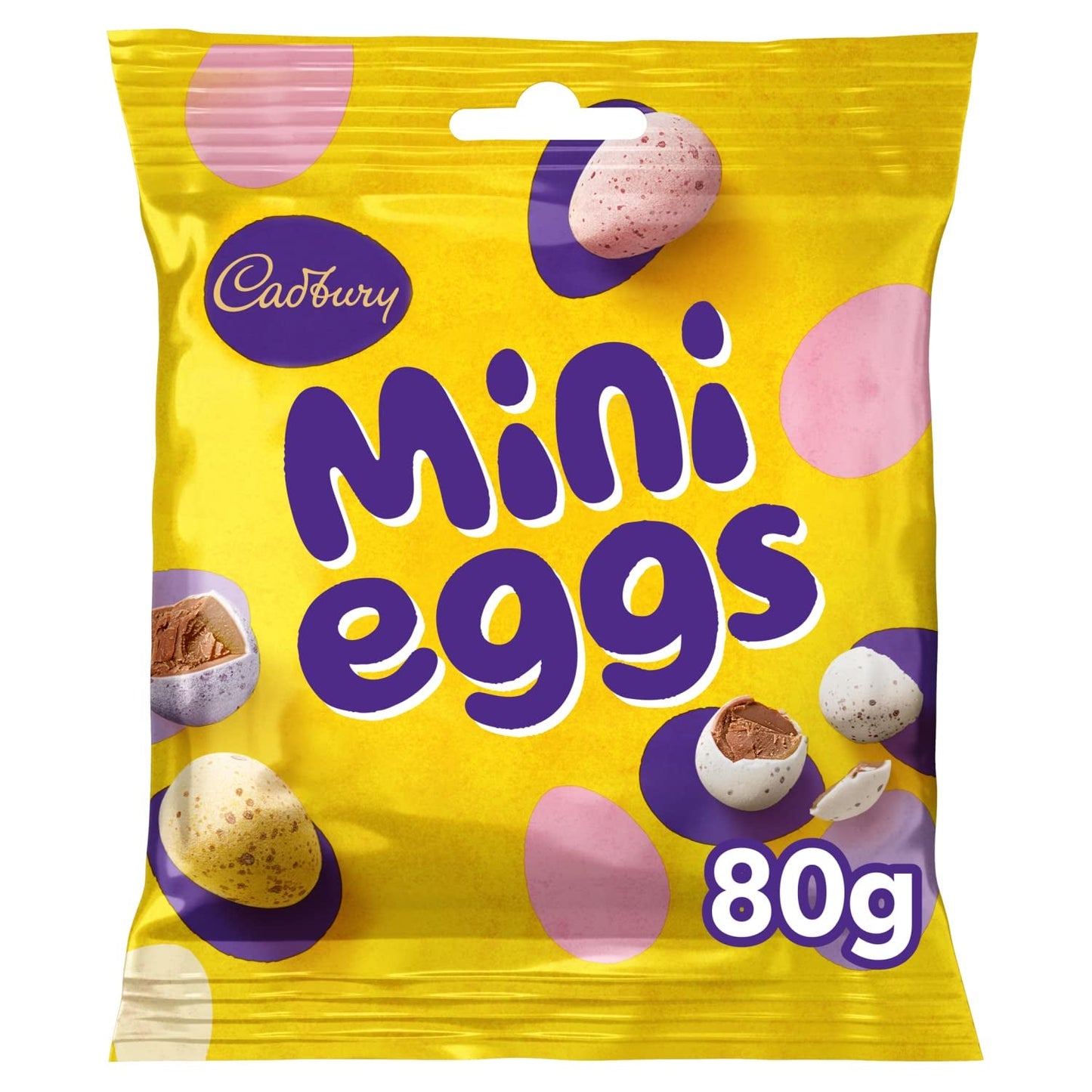 Stevig zakje kleine chocolade-eitjes (80g) in een knapperig suikerbakje (Paasvormpjes)