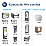 Tork Xpressnap Extra Soft Nature N4 Dispenserservet, Premium, 1/2 x 2-laags, 21,3 cm x 16,5 cm, 8 × 1.000 servetten, 12880