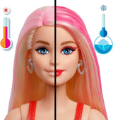 Barbie Party-pop zonder doos en accessoires, Glam Party-serie met 10 verrassingen, waaronder een felrode pop met kleurveranderingseffect, JFY68