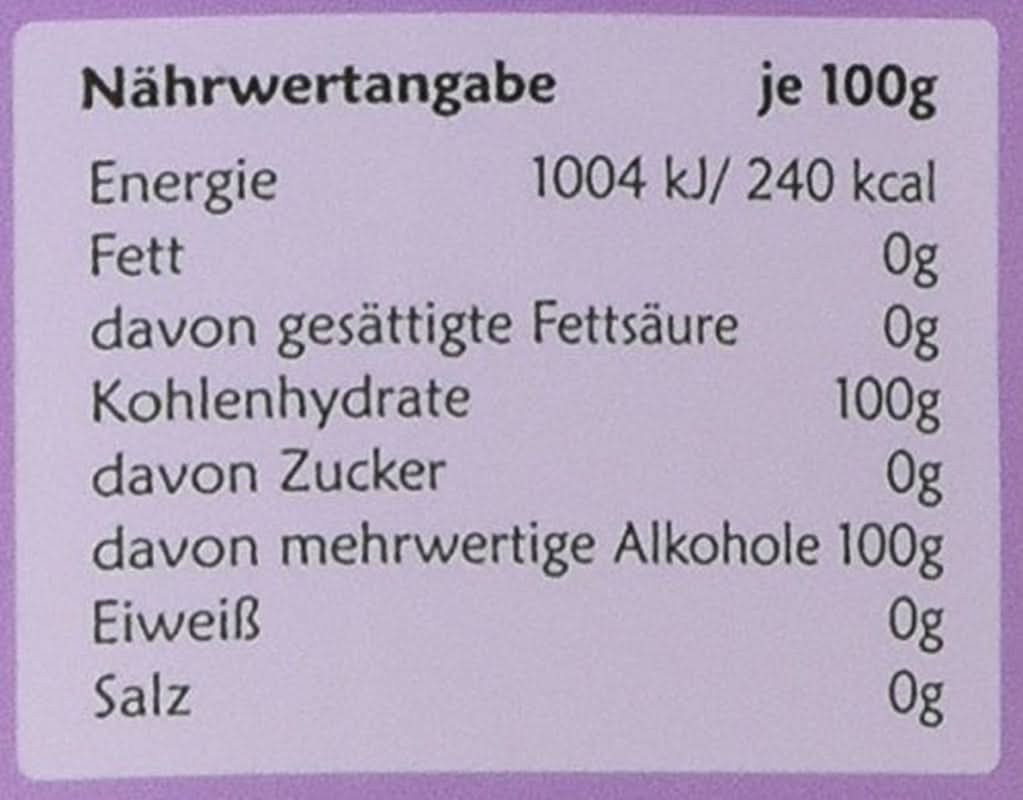 Originele berkensuiker uit Finland, 1 Kg Zoetstoffen Naty Shop