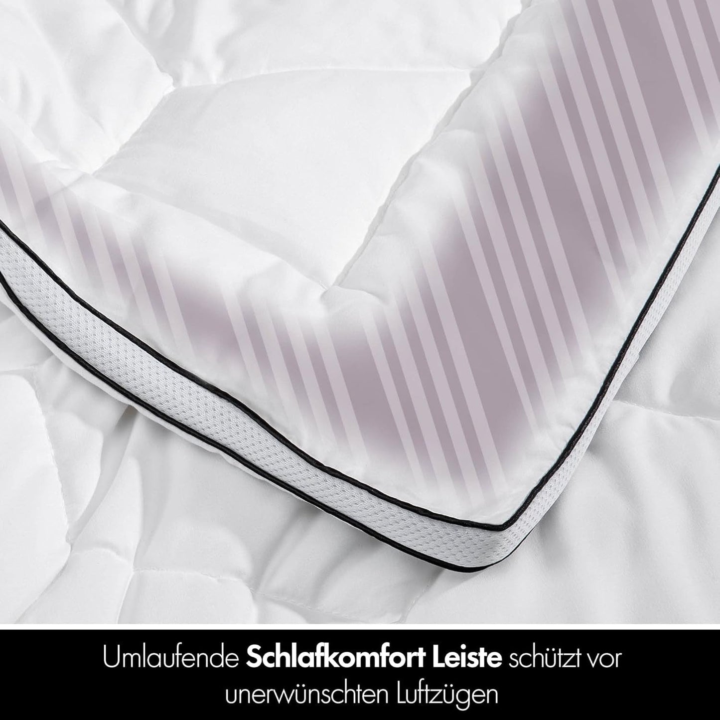 All Seasons-quilt 135X200 - Lichtgewicht 135X200-quilt - Ademend en wasbaar en 100% veganistisch - Klimaatmesh-quilt en comfortband om te slapen - 800G vulling Quilts en quilts Naty Shop