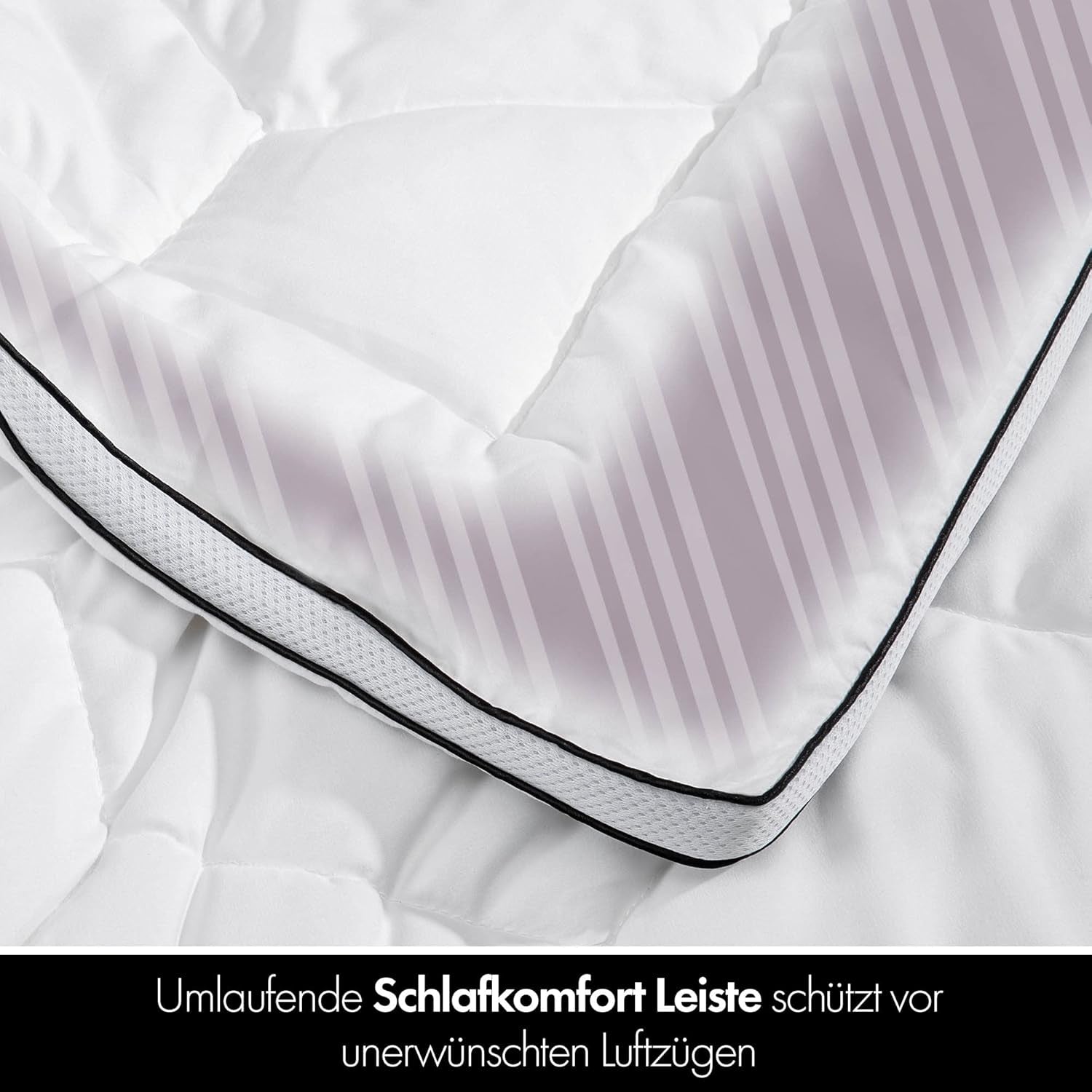 All Seasons-quilt 135X200 - Lichtgewicht 135X200-quilt - Ademend en wasbaar en 100% veganistisch - Klimaatmesh-quilt en comfortband om te slapen - 800G vulling Quilts en quilts Naty Shop