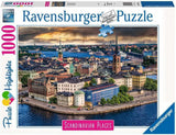 Ravensburger Puzzel Scandinavische plaatsen 12000114 - Stockholm, Zweden - Legpuzzel van 1000 stukjes voor volwassenen en kinderen vanaf 14 jaar Puzzel Naty Shop Old Design
