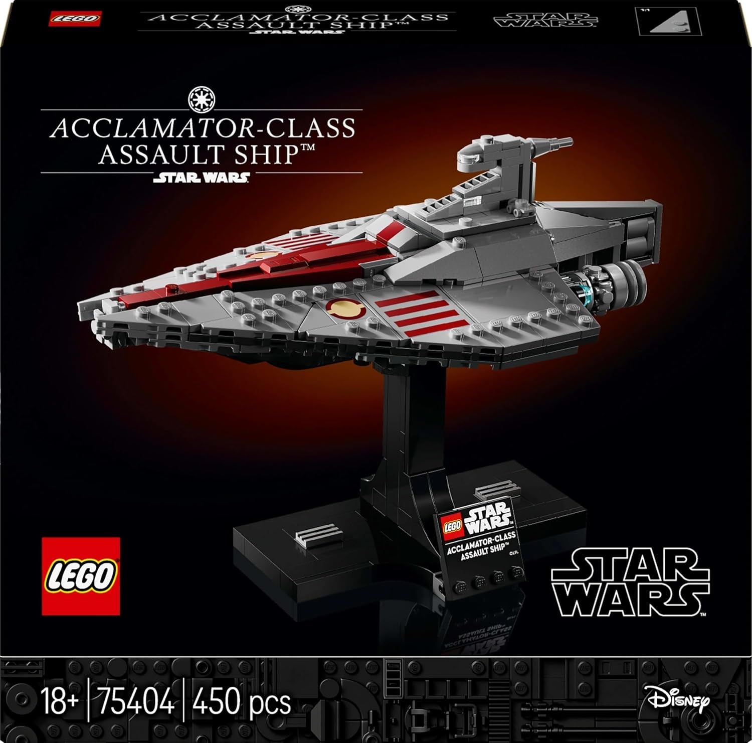 LEGO Star Wars 75404 Acclamator Class aanvalsschip uit Attack of the Clones - ruimteschip om te verzamelen, bouwen en tentoon te stellen - fantasiebouwset - cadeau voor volwassenen en tienerfans Bouwsets Besuche in LEGO-Store